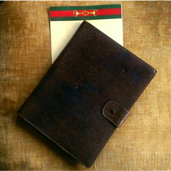 Gucci Other - GUCCI Unisex Vintage Leather Portfolio